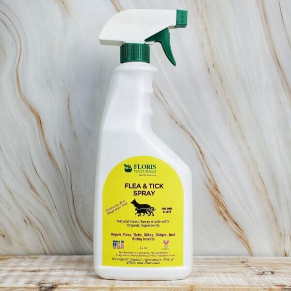 Organic Flea & Tick Spray for Cats and Dogs - Floris Naturals