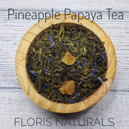 Pineapple Papaya Green Tea loose leaf Sencha tea by Floris Naturals