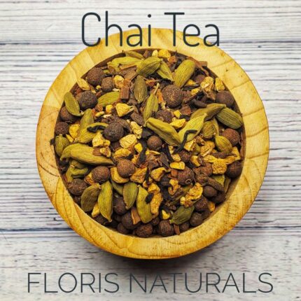Chai Tea loose leaf black tea with cinnamon ginger cardamom and spices by Floris Naturals