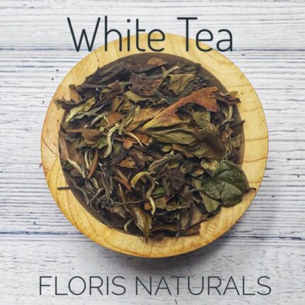 Floris Naturals White Tea Bai Mu Dan with delicate large leaves
