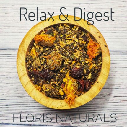 Relax & Digest Tisane caffeine-free herbal blend by Floris Naturals