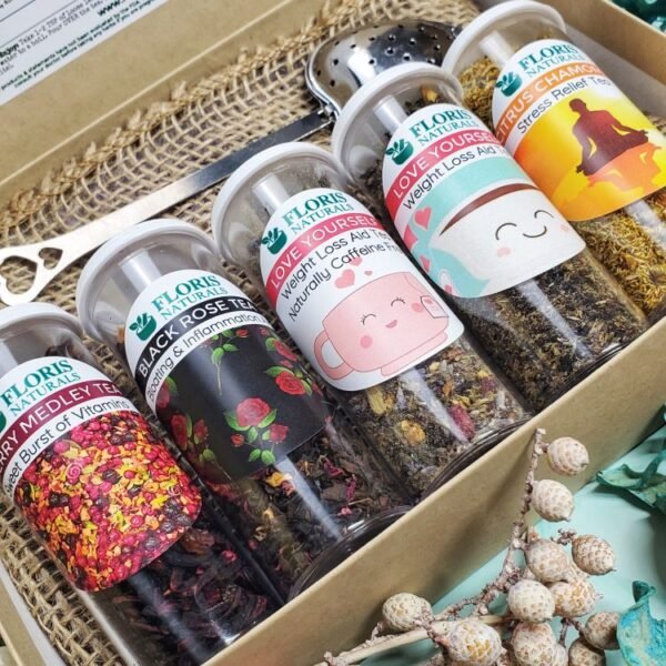 Natural Loose Leaf Tea - Self Love Sampler Gift Box - Floris Naturals