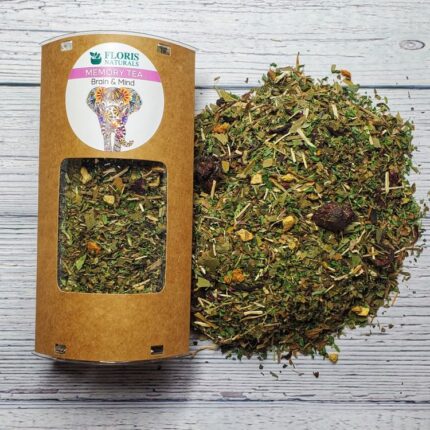 Organic Memory Tea caffeine-free herbal blend by Floris Naturals