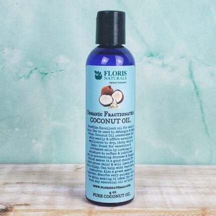 Organic Fractionated Coconut Oil carrier oil by Floris Naturals
