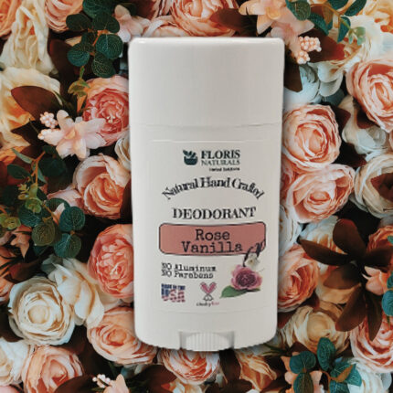 Floris Naturals 100% Natural and Organic Deodorant - Rose & Vanilla