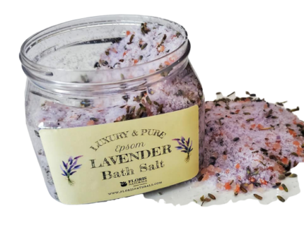 Natural Organic Herbal Luxury Epsom Lavender Bath Salt - Floris Naturals