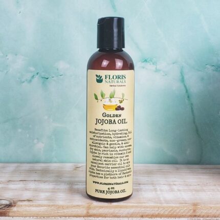 Pure golden jojoba oil for face body hair beard and massage