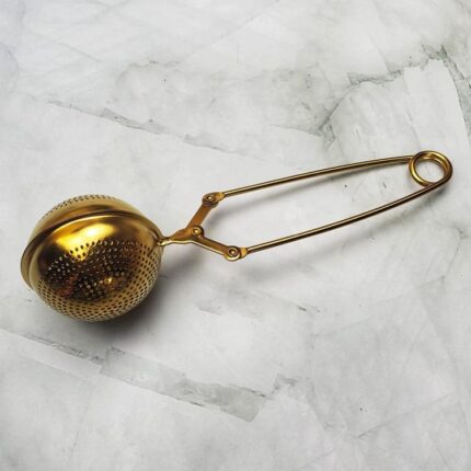 Tea Strainer Gold Spoon - Floris Naturals
